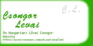 csongor levai business card
