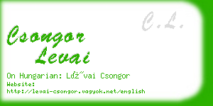 csongor levai business card